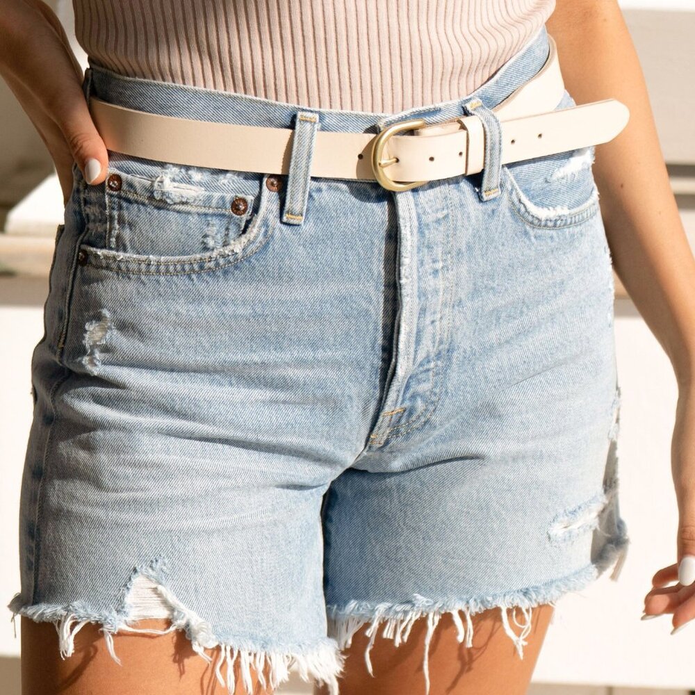 NWT Ethical and Sustainable Nisolo Noemi 2.0 Belt in Bone Color Size M